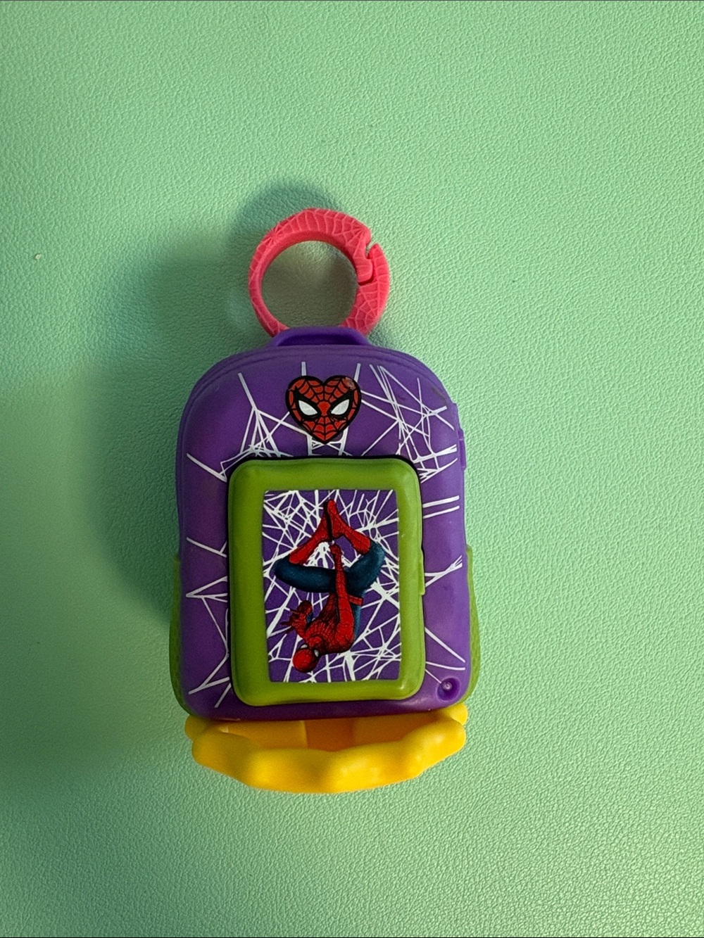 McDonald’s Happy Meal Spider-Man Backpack Keychain Toy, Kids Bag Charm